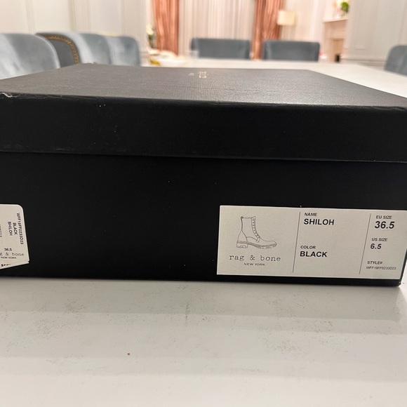 rag & bone Women's Shiloh Boots, Black, 6.5 Medium US - Picture 8 of 9